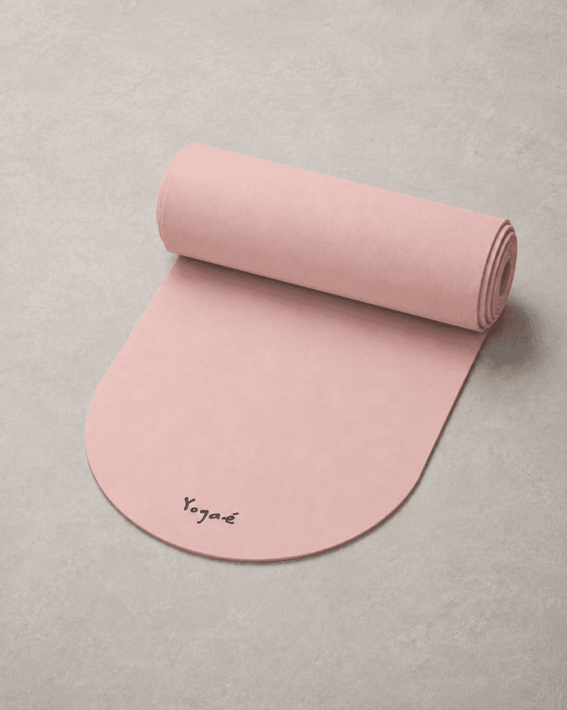 Tapis Yogaé Pétale roulé, marquage Yogaé